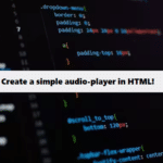 Coding Filters & html audio player