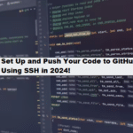 coding filters & setup and push code to github using ssh 2024 github git queries