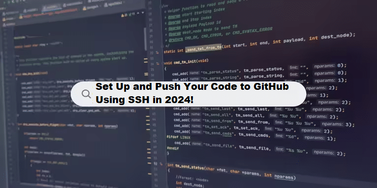 coding filters & setup and push code to github using ssh 2024 github git queries