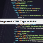 coding filters & supported html tag in ssrs html