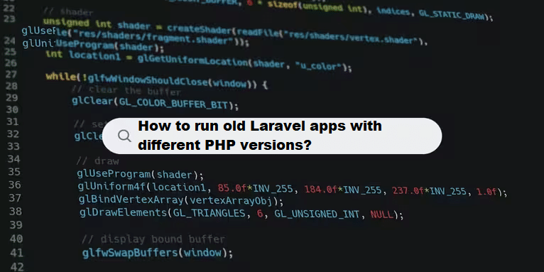 Coding Filters & run lod version laravel app or different php versions laravel