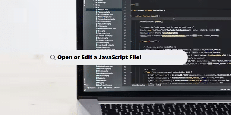 Coding Filters & open and edit javascript file in code builders project-details-1