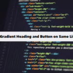 coding filters & Aligning Gradient Heading and Button on Same Line!