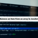 coding filters & remove an item from an array in javascript array-in-javascript