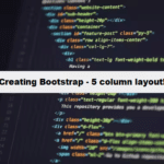 creating responsive five column layouts using html bootstrap coding filters