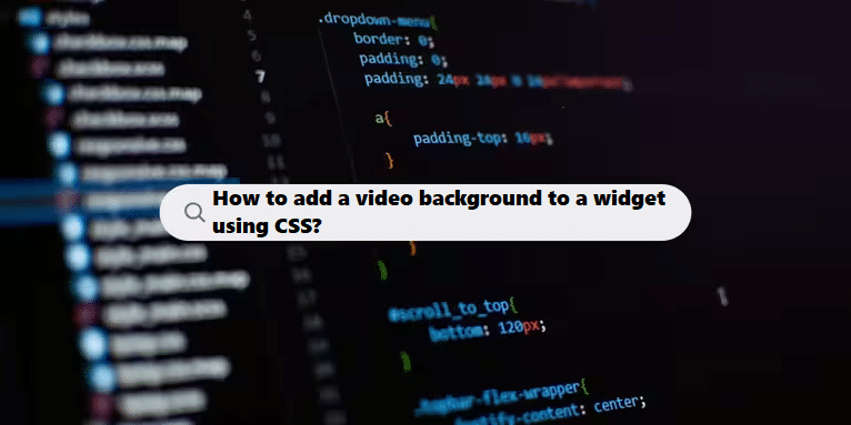 coding filters & how to add video background to widget in css css laravel