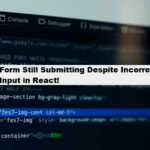 coding filters & form still despite incorrect input in react.js debug errors program