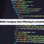 coding filters & multi-item filtering javascript