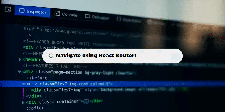 coding filters & navigate using reactjs react-router