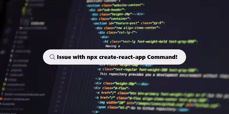 coding filters & npx create-react-app issue