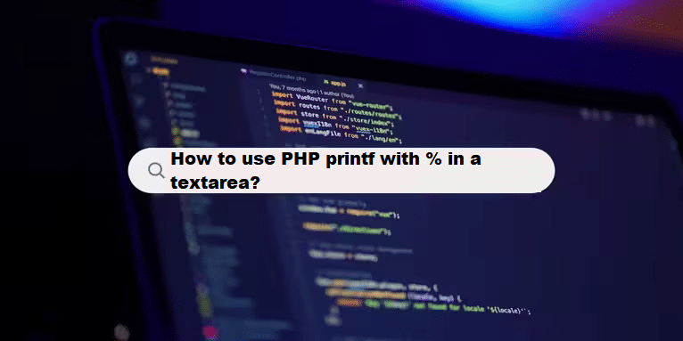 coding filters & use php to printf with %age in a textarea php