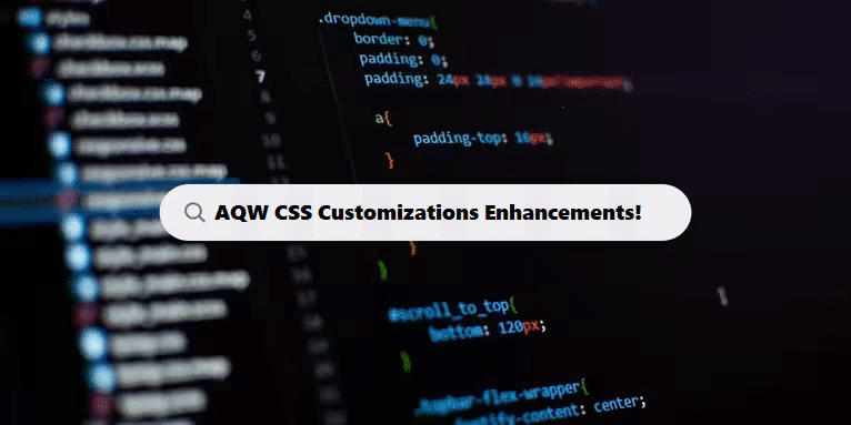 AQW CSS Customizations Enhancements for Pages & Sites!