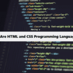 Are HTML and CSS Considered Programming Languages coding filters