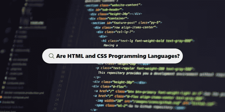 Are HTML and CSS Considered Programming Languages coding filters