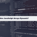 Are JavaScript Arrays Dynamic coding filters