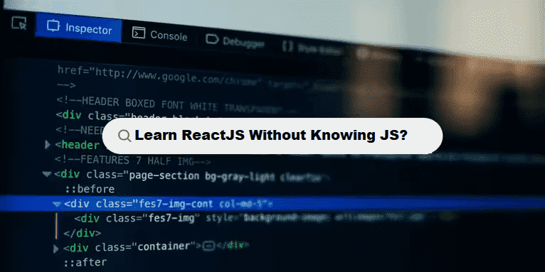 Can I Learn ReactJS Without Knowing JavaScript coding filters