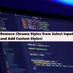 Remove Chrome Styles from Select Inputs and Add Custom Styles coding filters