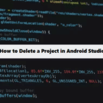 android studio delete a project in coding filters