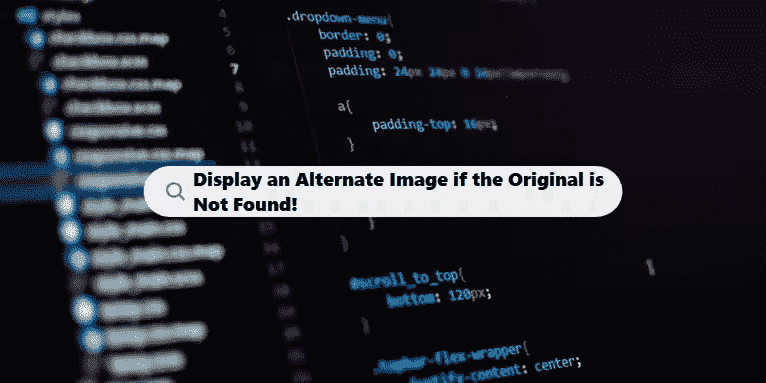 display alt (alternate) default image if original image not show coding filters